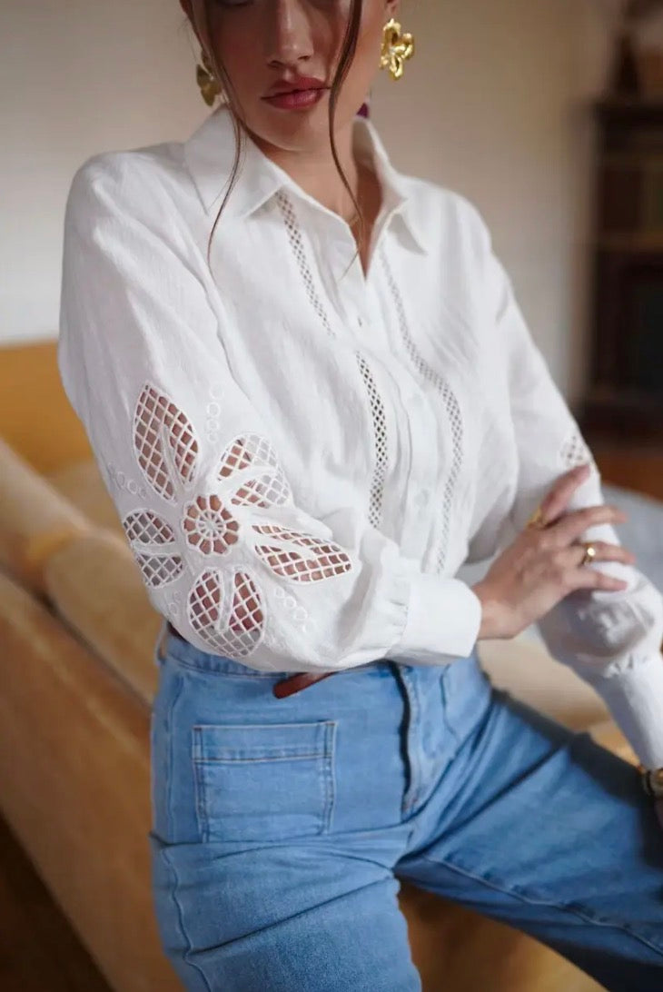 Chemise ajourée NOÉMIE