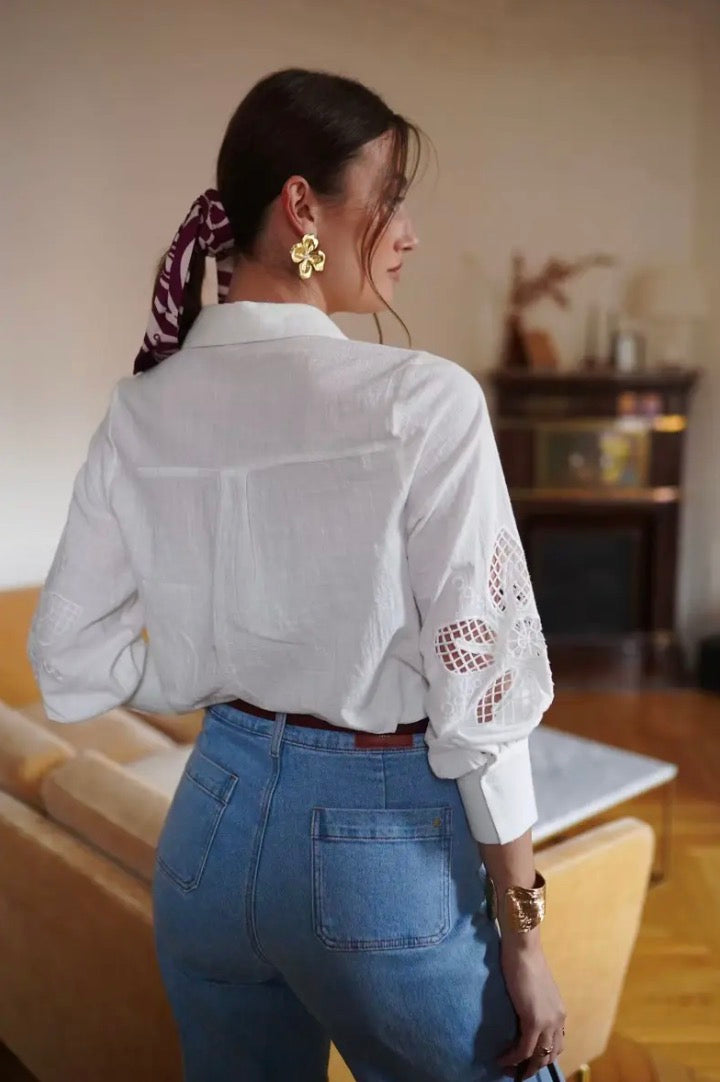 Chemise ajourée NOÉMIE