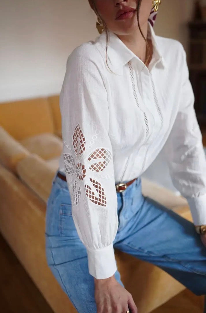 Chemise ajourée NOÉMIE