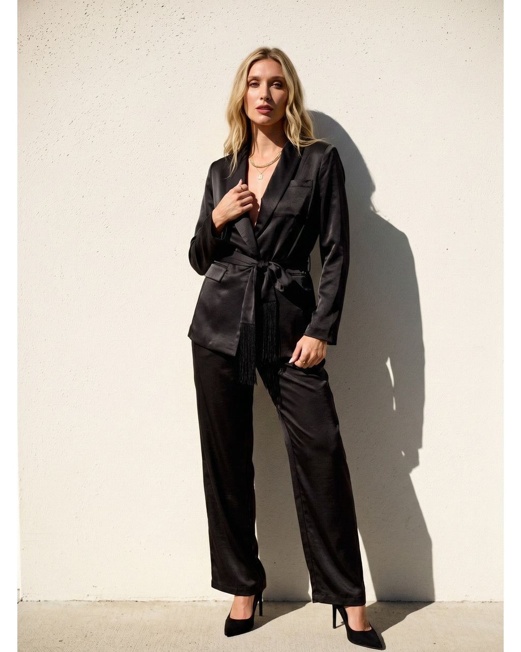 Blazer satiné CARMEN