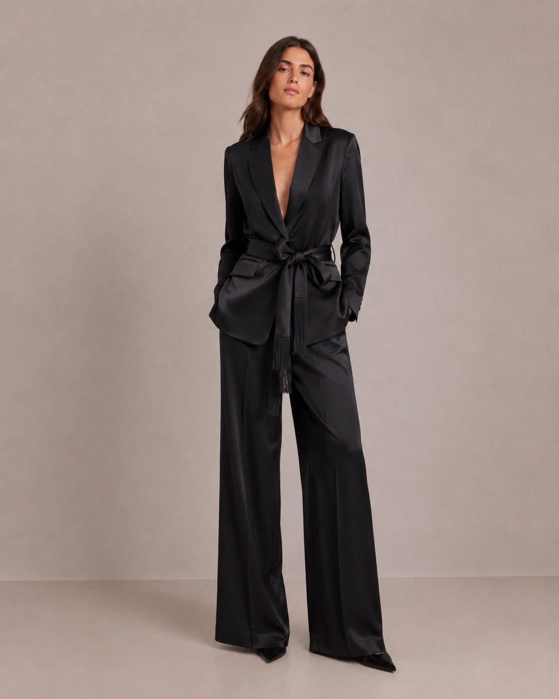 CARMEN satin blazer