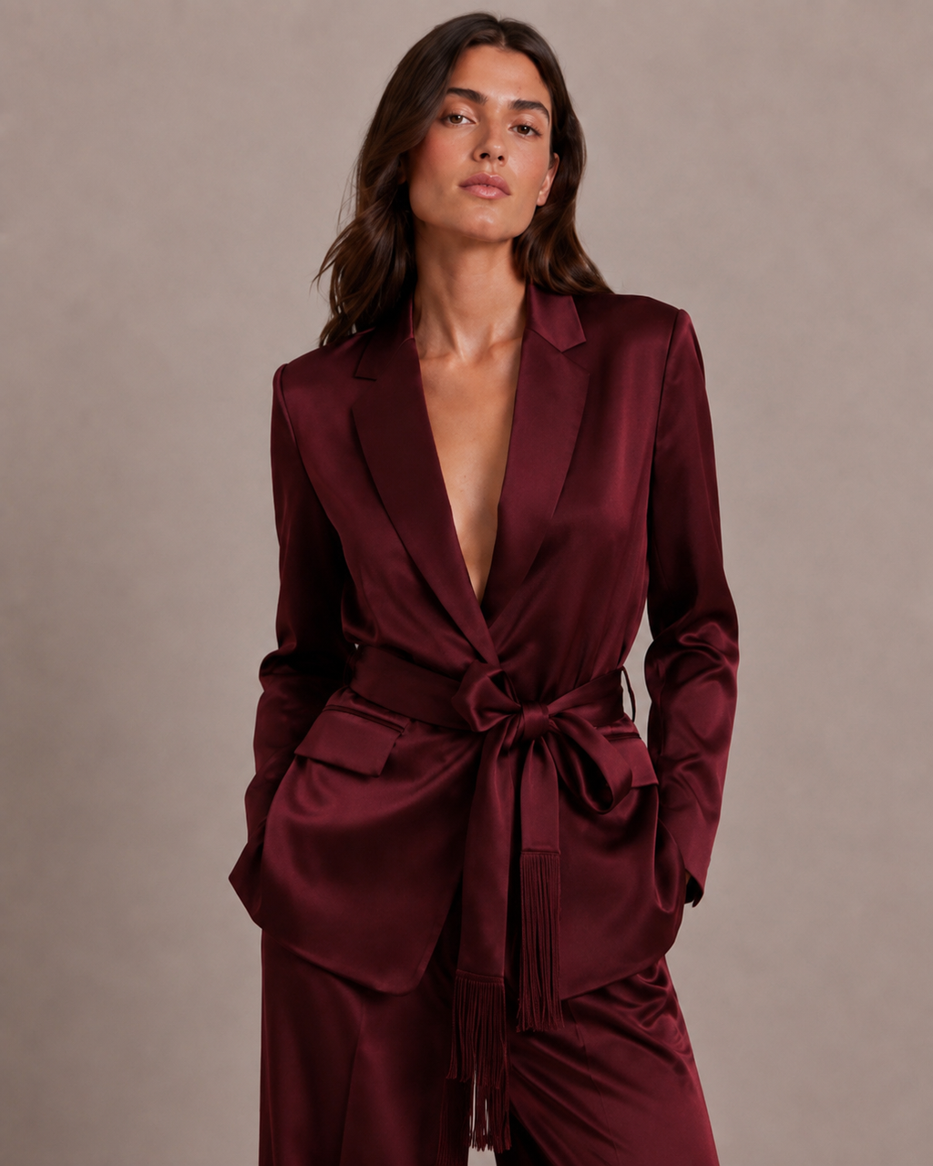 Blazer satiné CRUZ