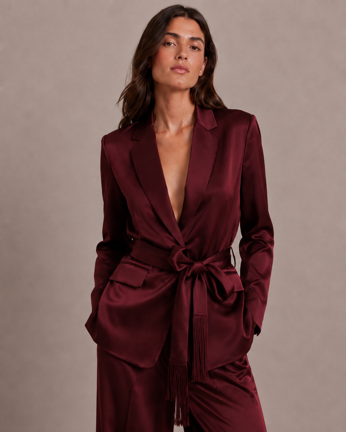 Blazer satiné CRUZ