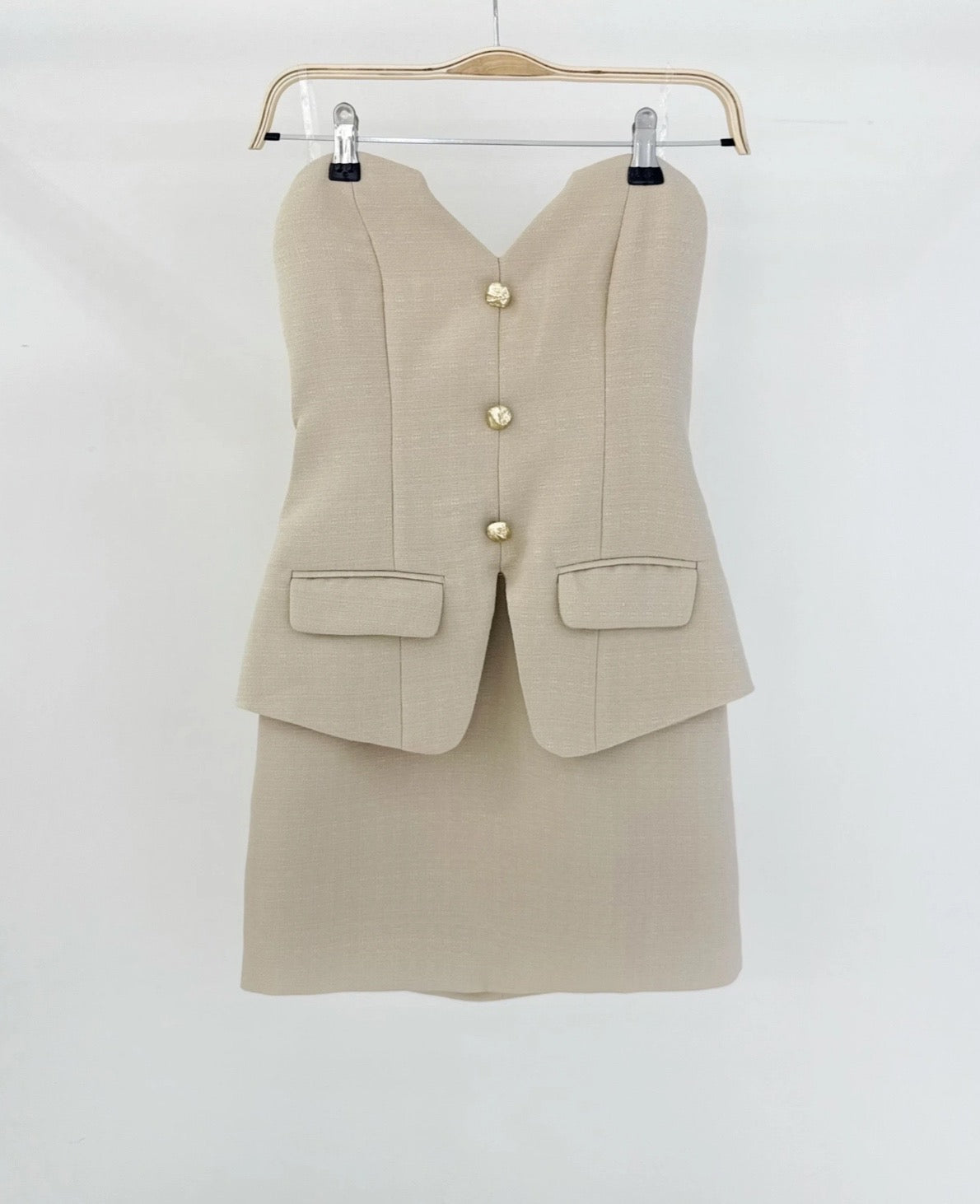 Robe bustier en tweed CAPRI